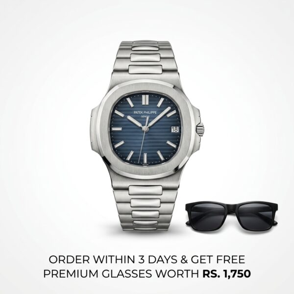 Luxury Blue Dial Stainless Steel Watch – Premium AAA Replica